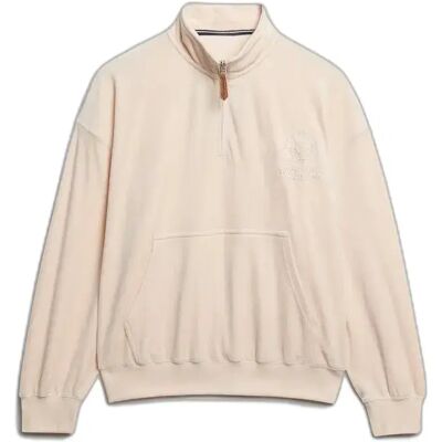 Damen Sweatshirt mit Reißverschluss aus Samt Superdry Country Club Rose XS female Damen Sweatshirt mit Reißverschluss aus Samt Superdry Country Club Rose XS female
