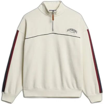 Tunika mit Stehkragen für Damen Superdry Country Club Tape Blanc M female Tunika mit Stehkragen für Damen Superdry Country Club Tape Blanc M female