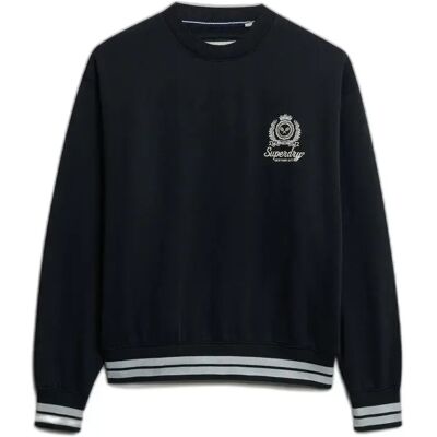 Sweatshirt Damen Superdry Country Club Crest Bleu M female Sweatshirt Damen Superdry Country Club Crest Bleu M female