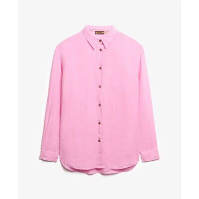 Lässiges Boyfriend-Hemd aus Leinen, Damen Superdry Rose XS female Lässiges Boyfriend-Hemd aus Leinen, Damen Superdry Rose XS female