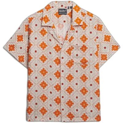 Damen Druckbluse Superdry Beach Orange XS female Damen Druckbluse Superdry Beach Orange XS female