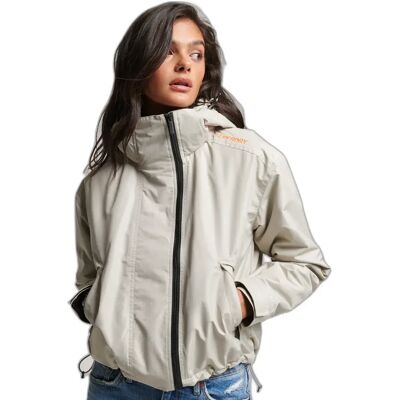 Regenjacke Frauen Superdry SD-Windcheater Gris XL female Regenjacke Frauen Superdry SD-Windcheater Gris XL female