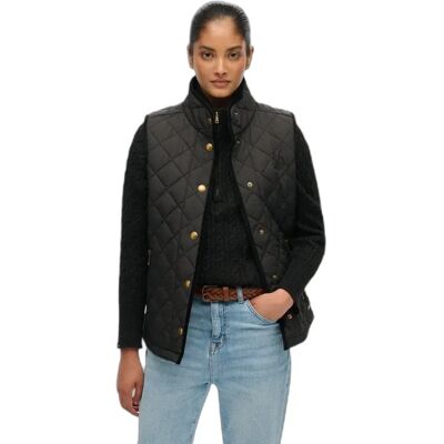 Daunenweste Damen Superdry Estate Country Liner Noir XL female Daunenweste Damen Superdry Estate Country Liner Noir XL female