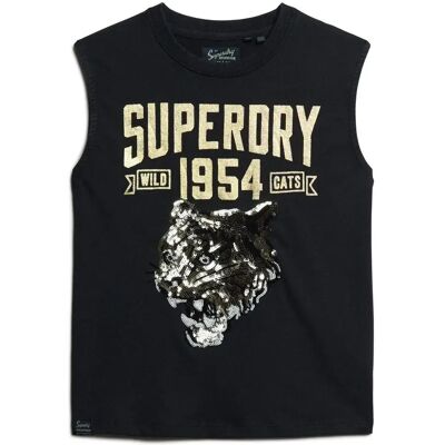 Damen-Top Superdry Archive Noir XL female Damen-Top Superdry Archive Noir XL female