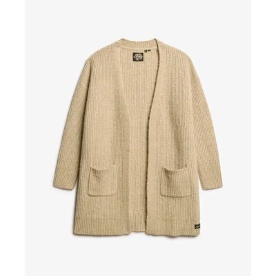 Strickjacke, Damen Superdry Marron 2XS/XS female Strickjacke, Damen Superdry Marron 2XS/XS female