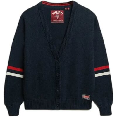 Strickjacke, Damen Superdry Bleu S female Strickjacke, Damen Superdry Bleu S female