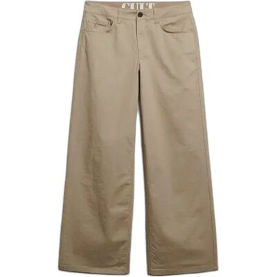 Damen Baggy-Chinohose Superdry Gris 28x30 female Damen Baggy-Chinohose Superdry Gris 28x30 female