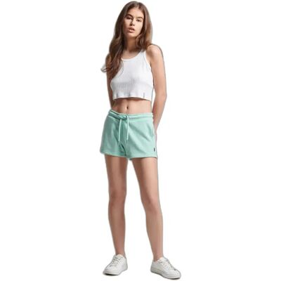 Shorts aus Bio-Baumwolle für Damen Superdry Vert M female Shorts aus Bio-Baumwolle für Damen Superdry Vert M female