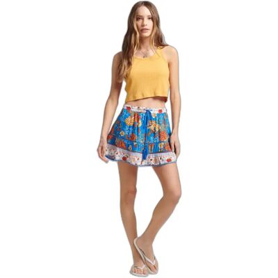 Minirock Frau Superdry Vintage Bleu M female Minirock Frau Superdry Vintage Bleu M female