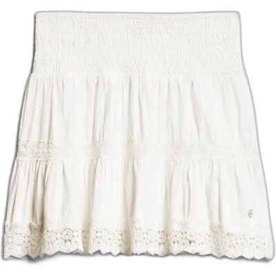 Minirock Damen Superdry Ibiza Lace Mix Blanc XL female Minirock Damen Superdry Ibiza Lace Mix Blanc XL female