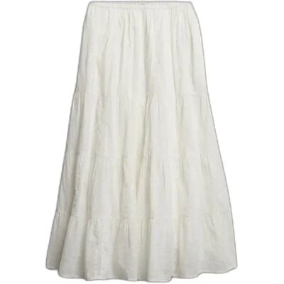 Lange Volantenröcke für Frauen Superdry Blanc M female Lange Volantenröcke für Frauen Superdry Blanc M female