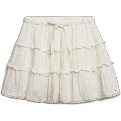Minirock aus Tüll für Damen Superdry Blanc L female Minirock aus Tüll für Damen Superdry Blanc L female