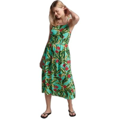 Camisole-Kleid, lang, Frau Superdry Vintage Vert XL female Camisole-Kleid, lang, Frau Superdry Vintage Vert XL female