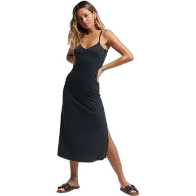Jerseykleid mit offenem Rücken, Frau Superdry Noir XL female Jerseykleid mit offenem Rücken, Frau Superdry Noir XL female