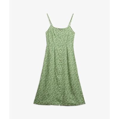 Langes Jersey-Kleid für Frauen Superdry Vert 2XS female Langes Jersey-Kleid für Frauen Superdry Vert 2XS female