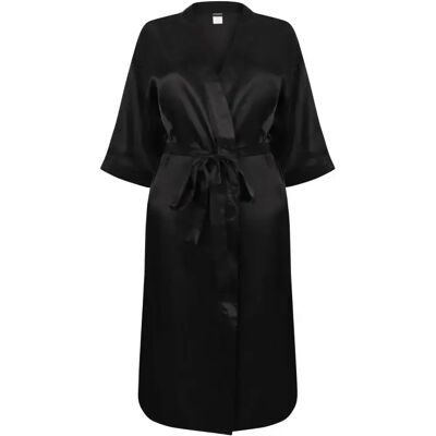 Satinbademantel für Damen Towel City Noir M/L female Satinbademantel für Damen Towel City Noir M/L female