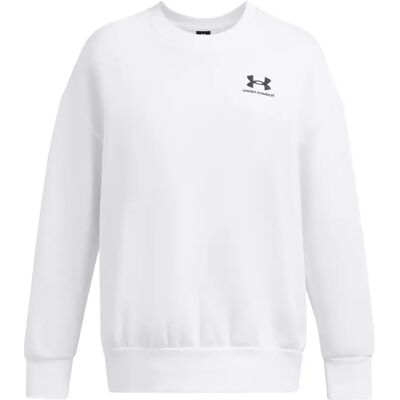 Oversize Damen Sweatshirt mit Rundhals Under Armour Icon Fleece Blanc L female Oversize Damen Sweatshirt mit Rundhals Under Armour Icon Fleece Blanc L female
