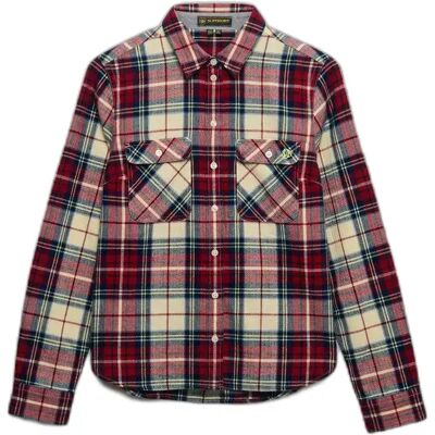 Karierte Flanellbluse für Damen Superdry Lumberjack Rouge L female Karierte Flanellbluse für Damen Superdry Lumberjack Rouge L female