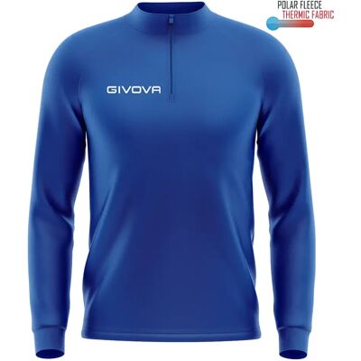 Sweatshirt 1/2 Reißverschluss Kind Givova 500 Bleu XS unisex Sweatshirt 1/2 Reißverschluss Kind Givova 500 Bleu XS unisex
