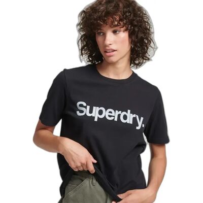 T-Shirt aus Bio-Baumwolle, Mädchen Superdry Core Logo 80s Noir 12 ans female T-Shirt aus Bio-Baumwolle, Mädchen Superdry Core Logo 80s Noir 12 ans female