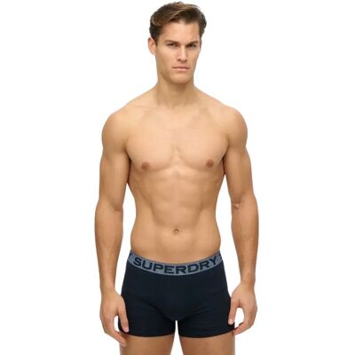 Boxer Superdry (x3) Bleu L male Boxer Superdry (x3) Bleu L male