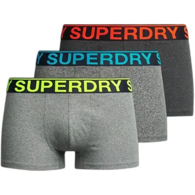 Unterhose Superdry (x3) Gris L male Unterhose Superdry (x3) Gris L male