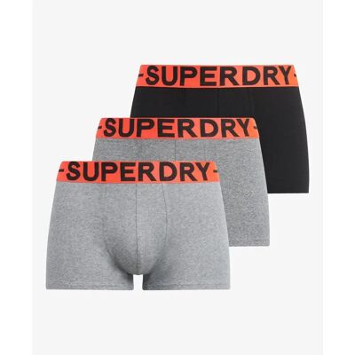 Unterhose Superdry (x3) Gris L male Unterhose Superdry (x3) Gris L male