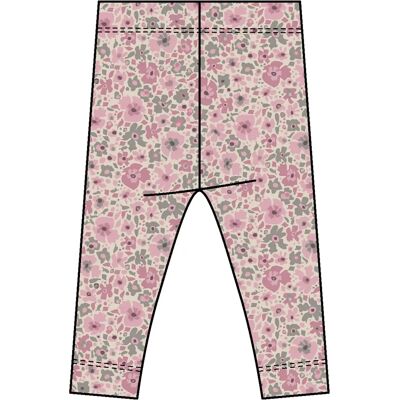 Blumenleggings für Mädchenbaby Hummel Aop Rose 2/4 mois female Blumenleggings für Mädchenbaby Hummel Aop Rose 2/4 mois female