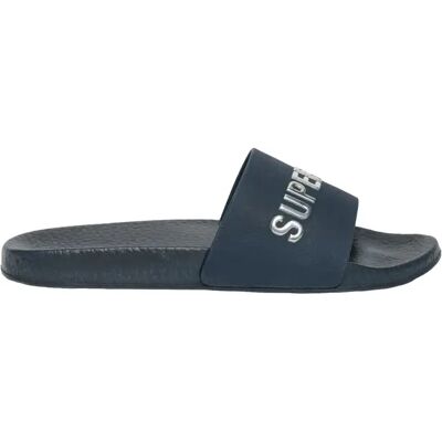 Slides Superdry Premium Metallic Bleu 3/4 ans female Slides Superdry Premium Metallic Bleu 3/4 ans female