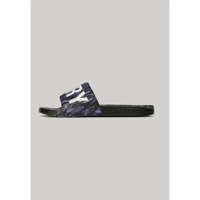 Pool-Slides mit Camouflage-Muster Superdry Noir 40/41 male Pool-Slides mit Camouflage-Muster Superdry Noir 40/41 male