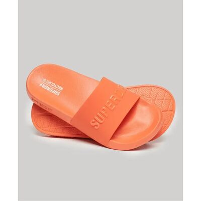 Damen Logo-Pantoletten Superdry Vegan Code Orange 36/37 female Damen Logo-Pantoletten Superdry Vegan Code Orange 36/37 female