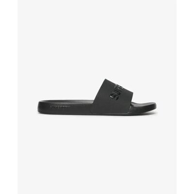 Vegan-Mädchen-Pool-Sandalen mit Logo Superdry Noir 3/4 ans female Vegan-Mädchen-Pool-Sandalen mit Logo Superdry Noir 3/4 ans female