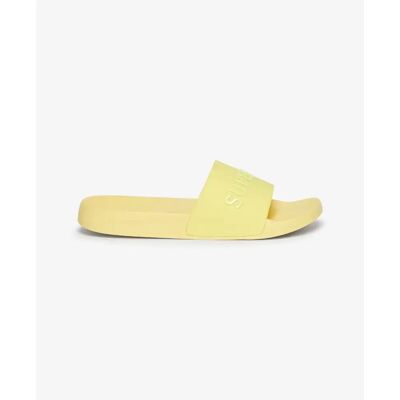 Vegan-Mädchen-Pool-Sandalen mit Logo Superdry Jaune 3/4 ans female Vegan-Mädchen-Pool-Sandalen mit Logo Superdry Jaune 3/4 ans female