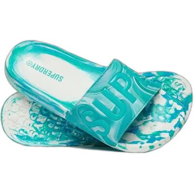 Slides Superdry Bleu 3/4 ans female Slides Superdry Bleu 3/4 ans female