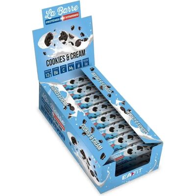 Protein- und Vitaminriegel EA Fit Cookies & Cream Bleu 49 g unisex Protein- und Vitaminriegel EA Fit Cookies & Cream Bleu 49 g unisex