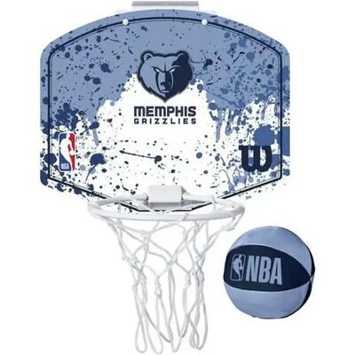 Wilson Mini NBA Korb Memphis Grizzlies Bleu TU unisex Wilson Mini NBA Korb Memphis Grizzlies Bleu TU unisex