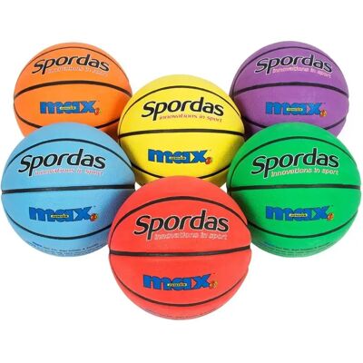 Basketbälle Spordas Max (x6) Multicolore Taille 7 unisex Basketbälle Spordas Max (x6) Multicolore Taille 7 unisex