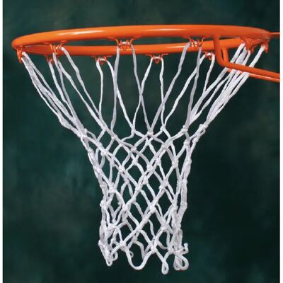 Paar Nylon (Polyamid) Basketballnetze 6mm Emdé Weiß TU unisex Paar Nylon (Polyamid) Basketballnetze 6mm Emdé Weiß TU unisex