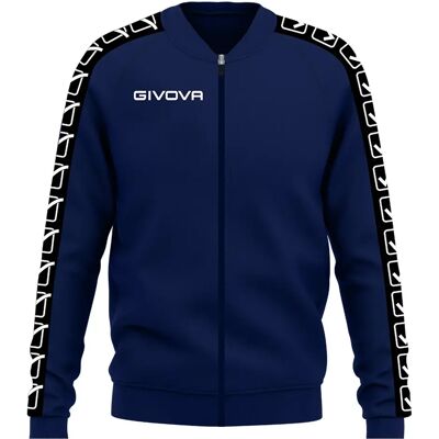 Trainingsjacke mit Streifen Givova College Bleu S unisex Trainingsjacke mit Streifen Givova College Bleu S unisex