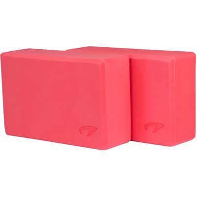AVENTO Yoga-Block-Set 2 - Rosa - 23x15x7,6 cm AVENTO Yoga-Block-Set 2 - Rosa - 23x15x7,6 cm