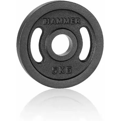 Muskelaufbau-Scheibe Hammer 50 mm Noir 5 kg unisex Muskelaufbau-Scheibe Hammer 50 mm Noir 5 kg unisex
