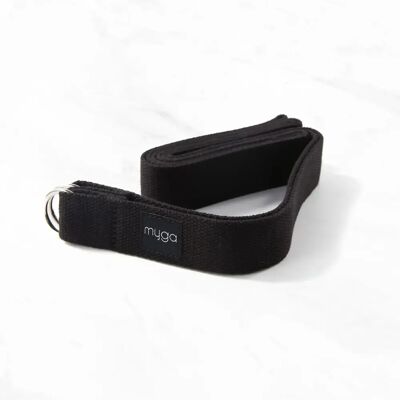Yogagurt 2 in 1 Myga Noir 180x3 cm unisex Yogagurt 2 in 1 Myga Noir 180x3 cm unisex