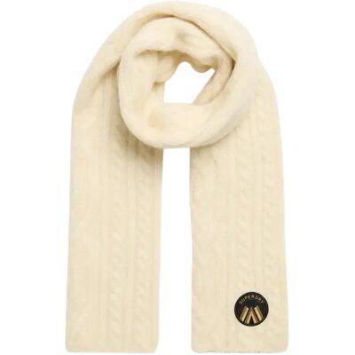 Strickschal Frau Superdry Cable Luxe Blanc TU female Strickschal Frau Superdry Cable Luxe Blanc TU female