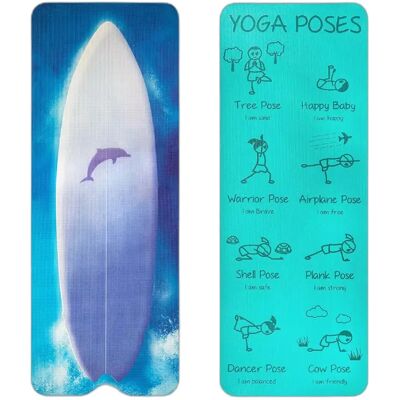 Yoga Matte für Kinder Myga Surfer Multicolore 150x55 cm unisex Yoga Matte für Kinder Myga Surfer Multicolore 150x55 cm unisex