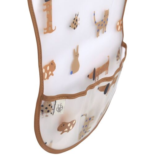 Lässig Lätzchen mit Auffangschutz (2 Stk) - Abwaschbar, Little Mateys Royal Blau