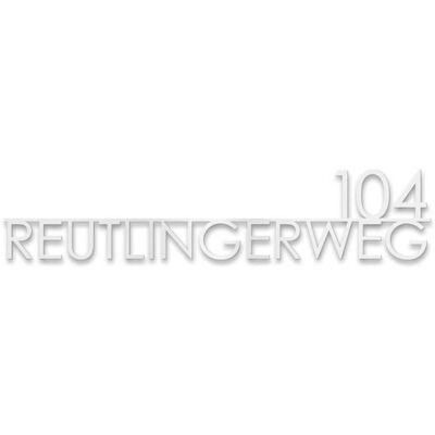 Metzler Edelstahl Schriftzug mit Straße & Hausnummer RAL 9016 Verkehrsweiß 60 cm Edvin Metzler Edelstahl Schriftzug mit Straße & Hausnummer RAL 9016 Verkehrsweiß 60 cm Edvin