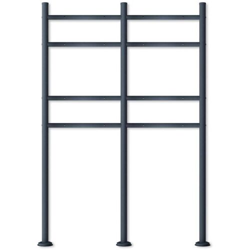 Metzler Briefkastenständer 4er RAL 7016 Anthrazit Erpo