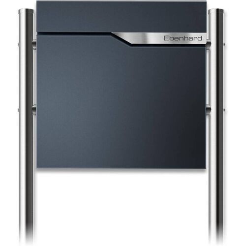 Metzler Standbriefkasten Anthrazit austauschbares Namensschild Ebenhard