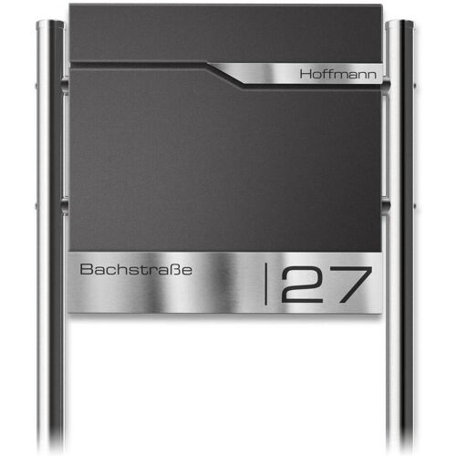 Metzler Standbriefkasten in Eisenglimmer DB703 hochwertiger Stahl Siebert