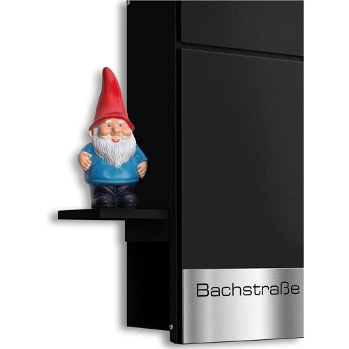 Metzler Regal für Briefkästen Schwarz Plate D